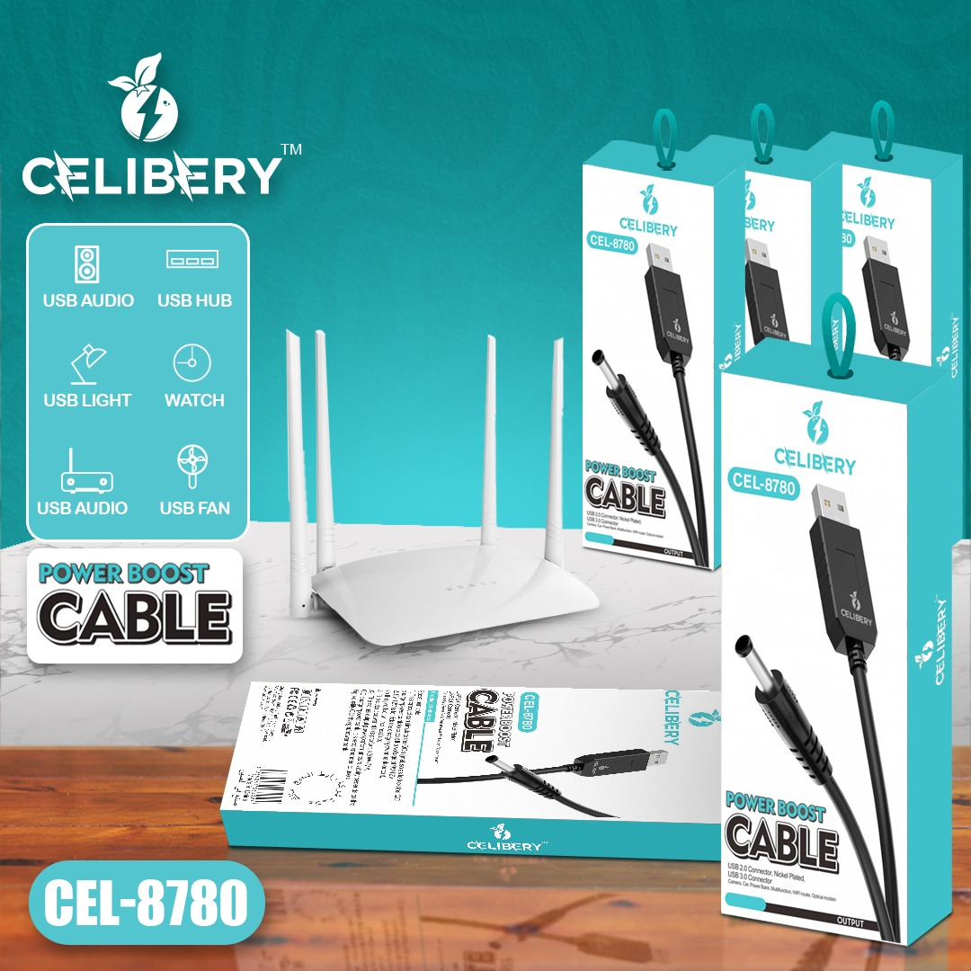 CEL-8780 5V to 9V power boost cable for compatible devices